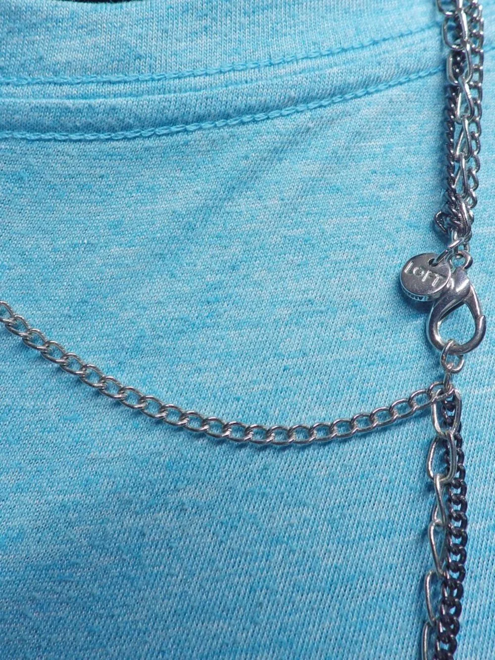 Lot of Gunmetal Necklaces, LOFT - 1928 720G2